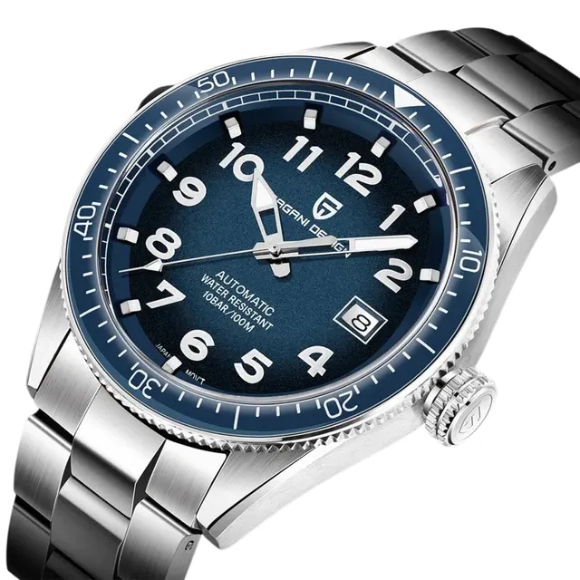 Pagani Design Autavia Blue Dial Men's Watch- PD-1649